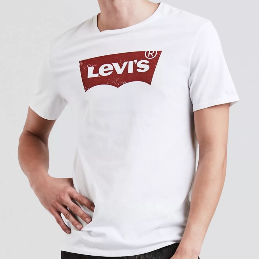 Levi's Men’s White Short Tee - Large